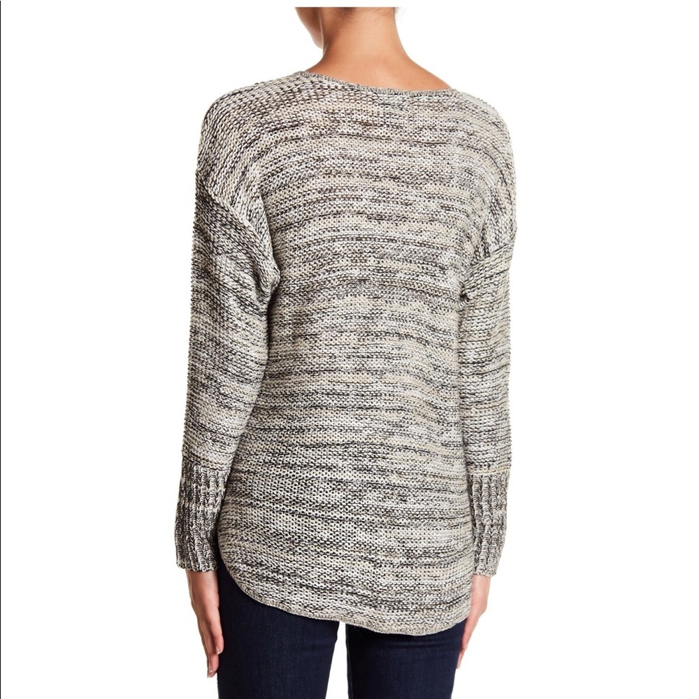 Susina- hi-low Hem sweater. Multi Tone knit. NWT.